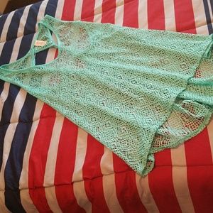 Teal swim cover